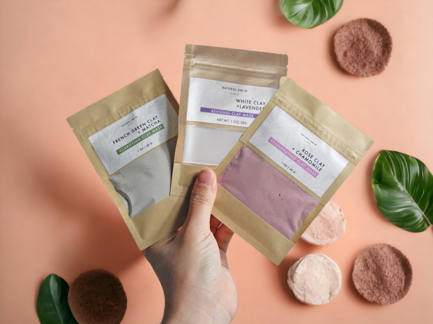 Mini 1oz Clay Mask in bag