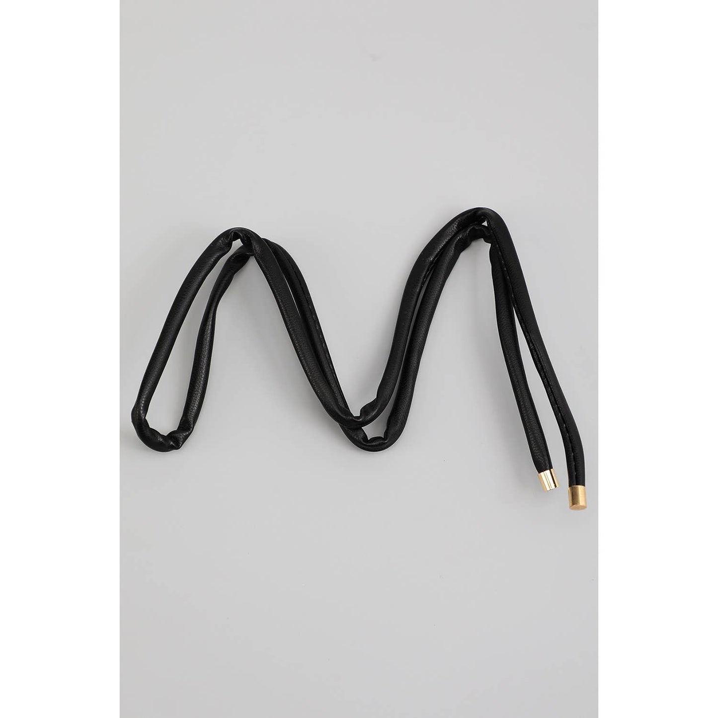 FAUX LEATHER WIRE WRAPPED HAIR ACCESSORY