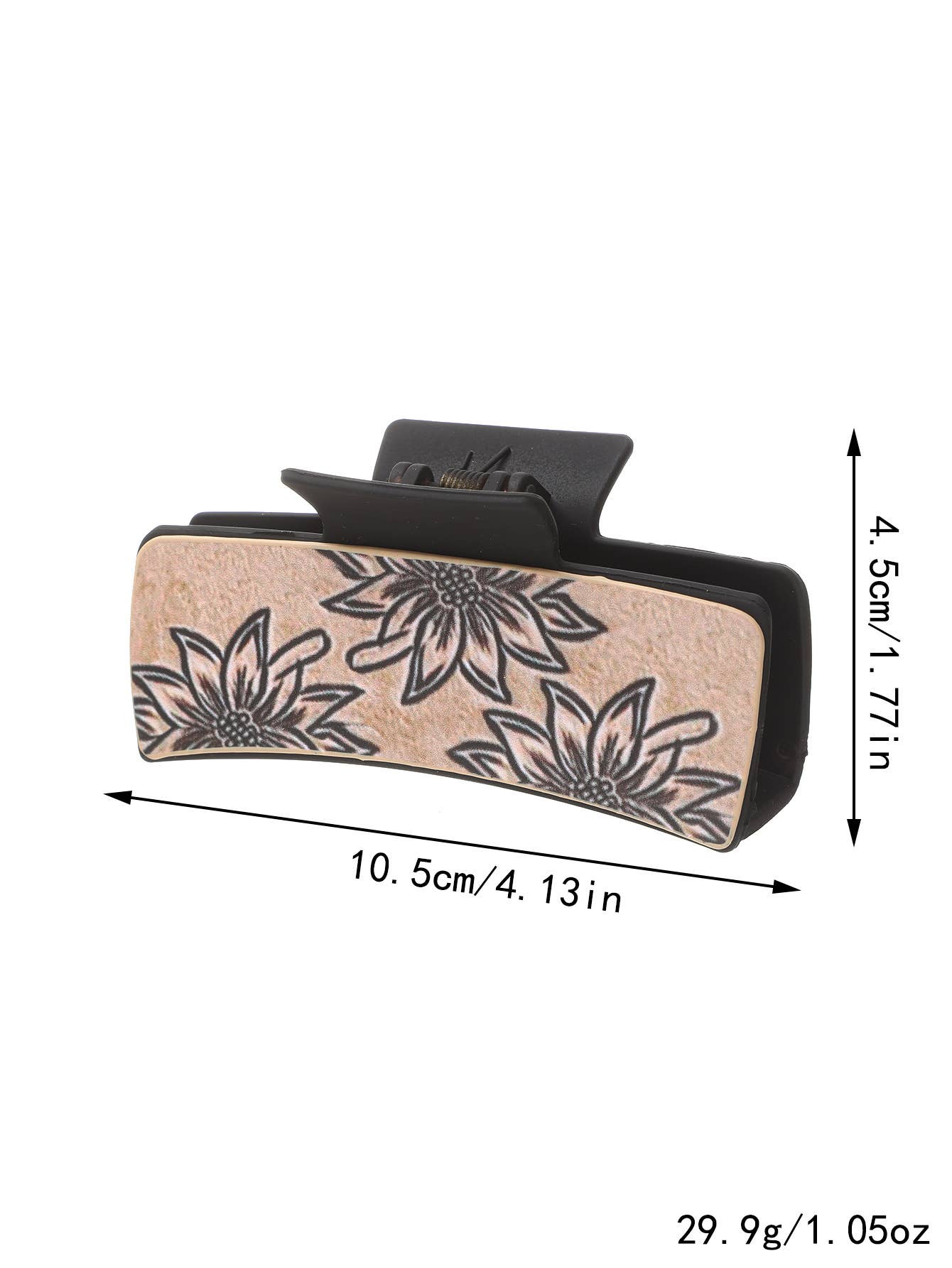 SUNFLOWER LEATHER LADIES WESTERN HAIR CLAW CLIPS_CWASC1618