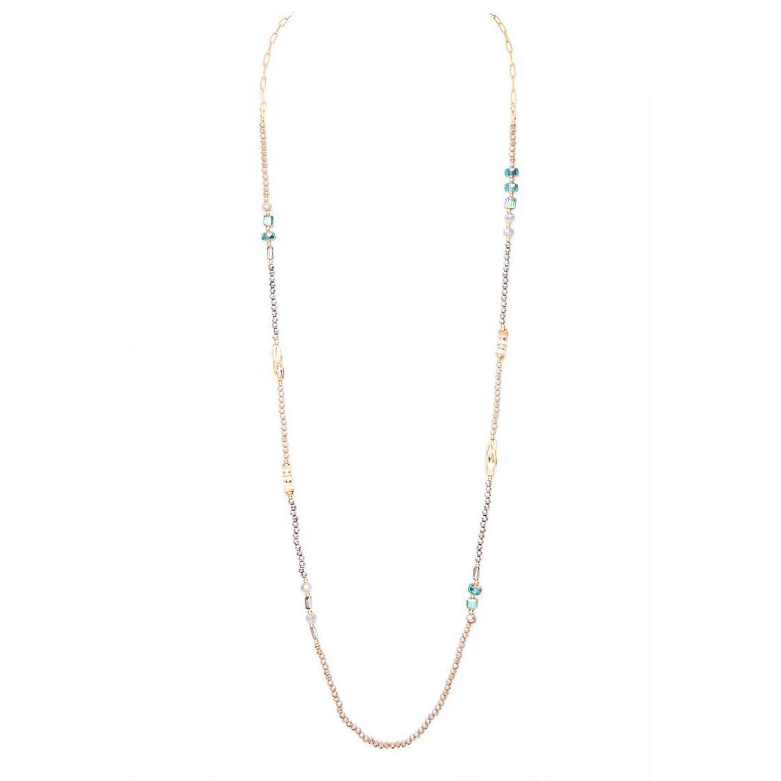 Crystal Beaded Station Convertible Long Necklace