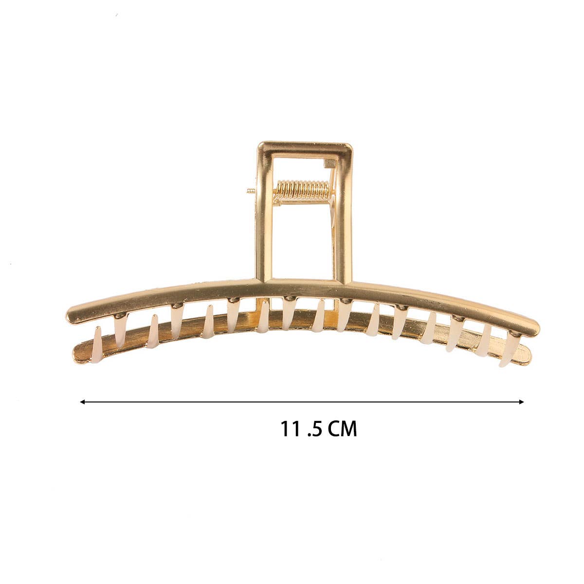 6-Pack Gold Tone Metal Hair Claws, Strong Hold_CWABE0199