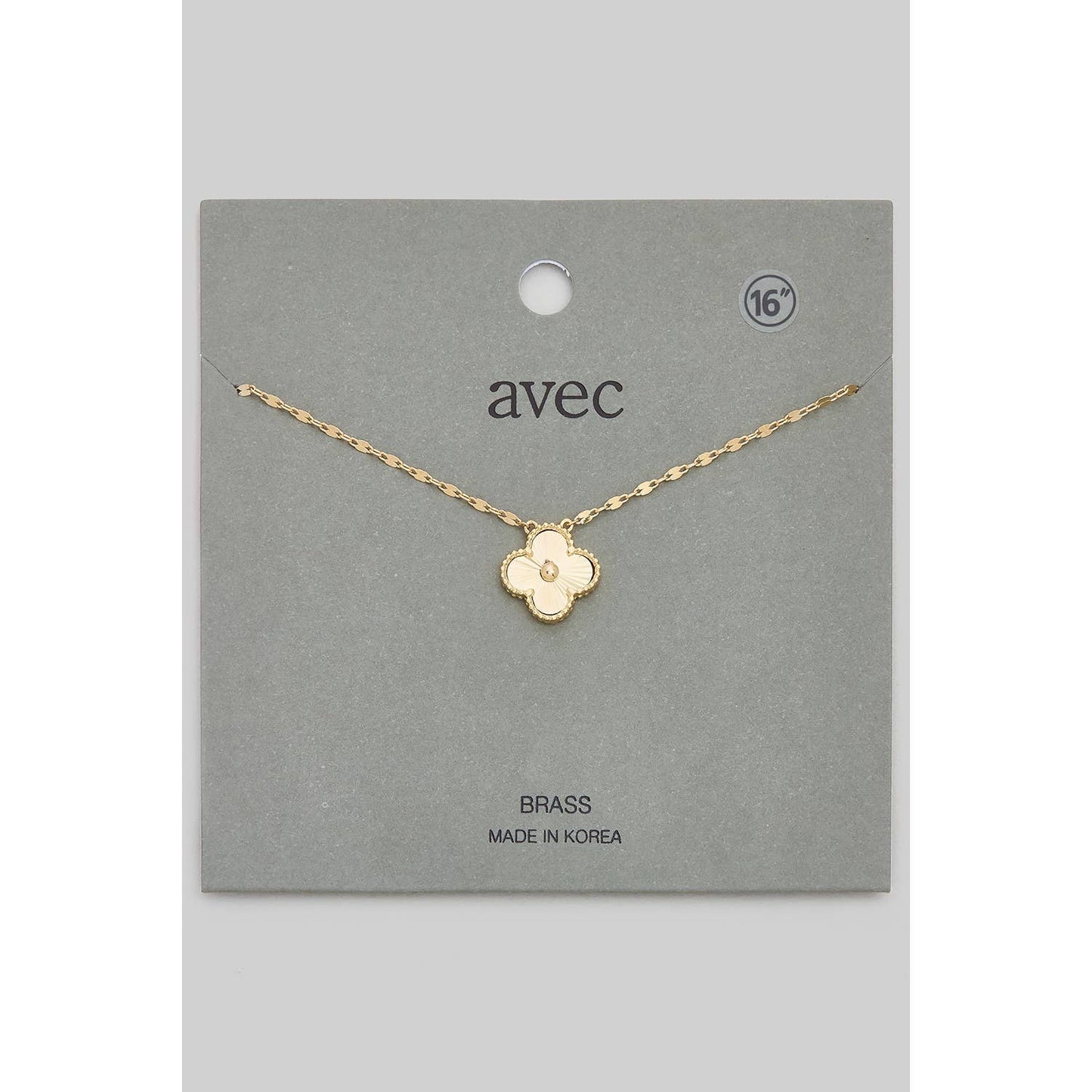 TEXTURED STARBURST CUTTED SHAMROCK PENDANT NECKLACE