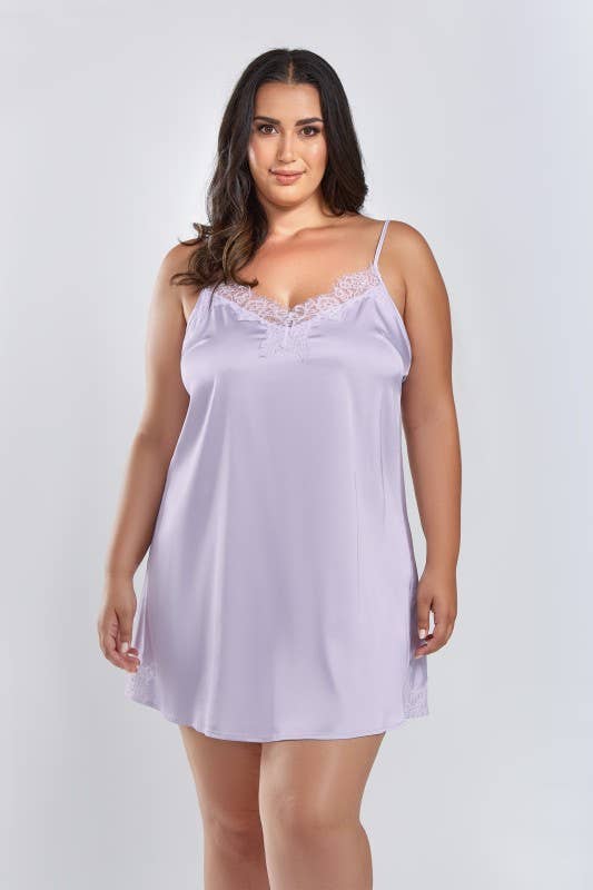 Melanie Plus Size Floral Chemise Dress