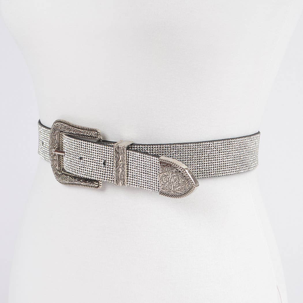 Rhinestone Multi Metal Plus Size Belt