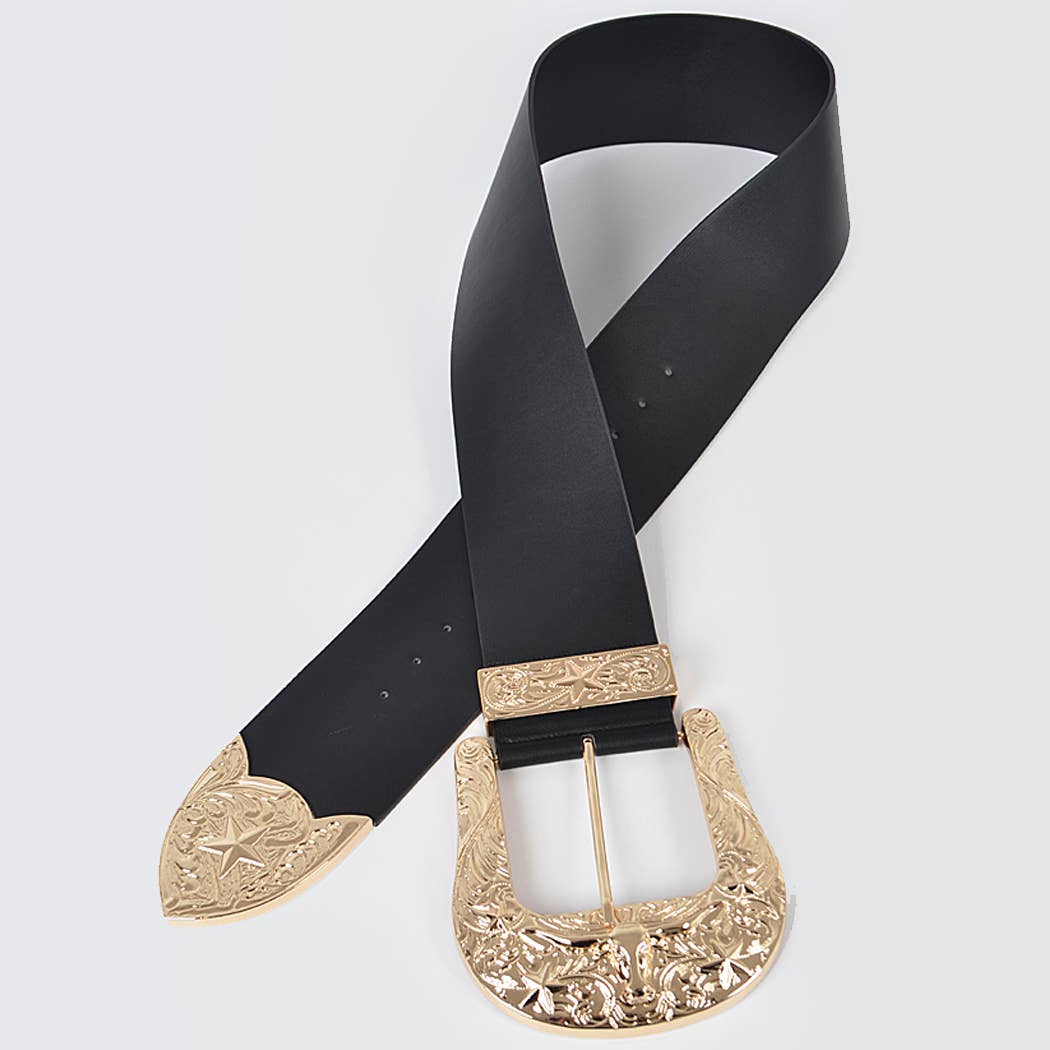 Oversized Buckle Plus Size Belt