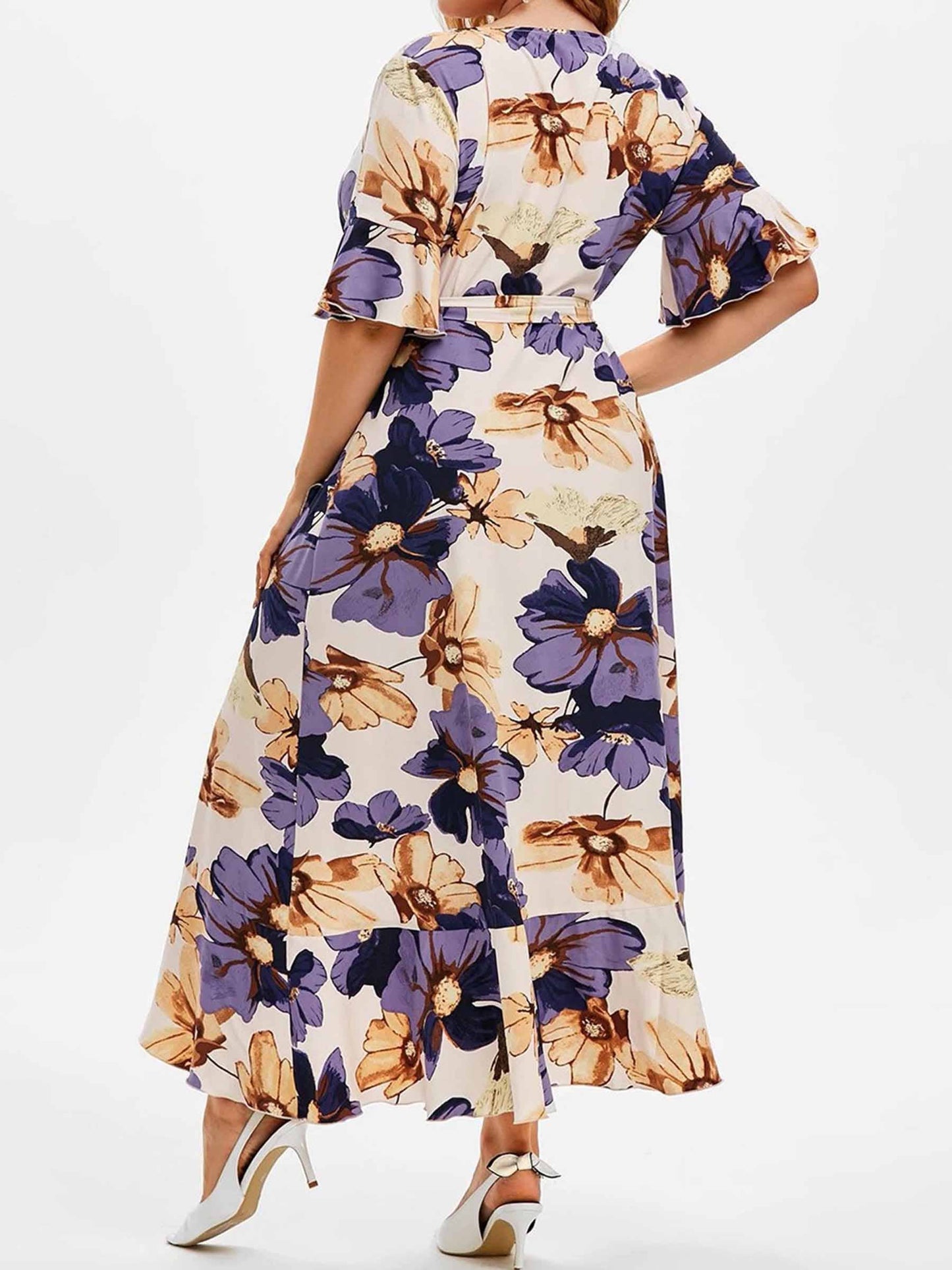 Casual Bohemian Print Irregular Dress