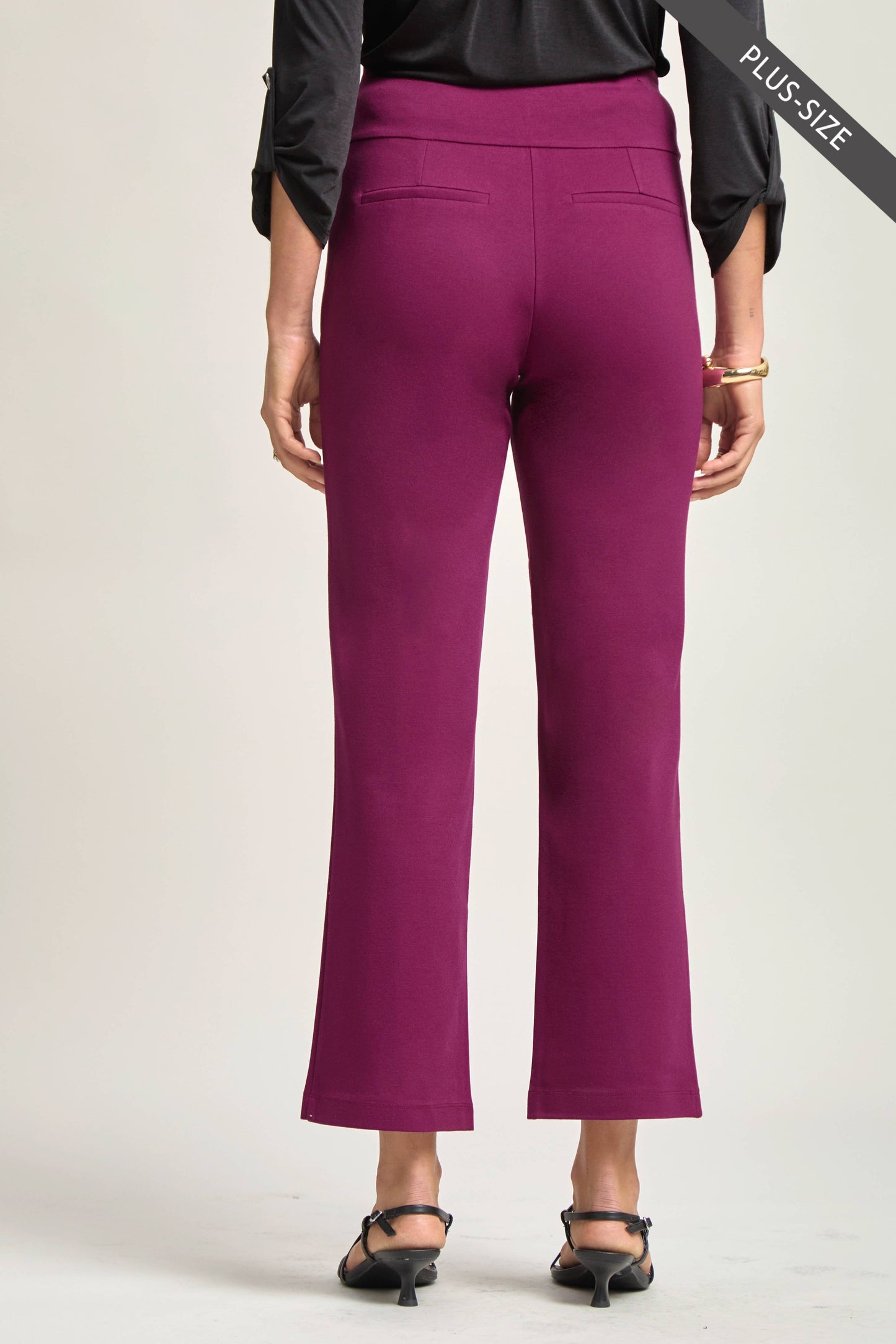 PLUS SIZE Magic High Slim Straight Pants MDS-STRAIGHTP