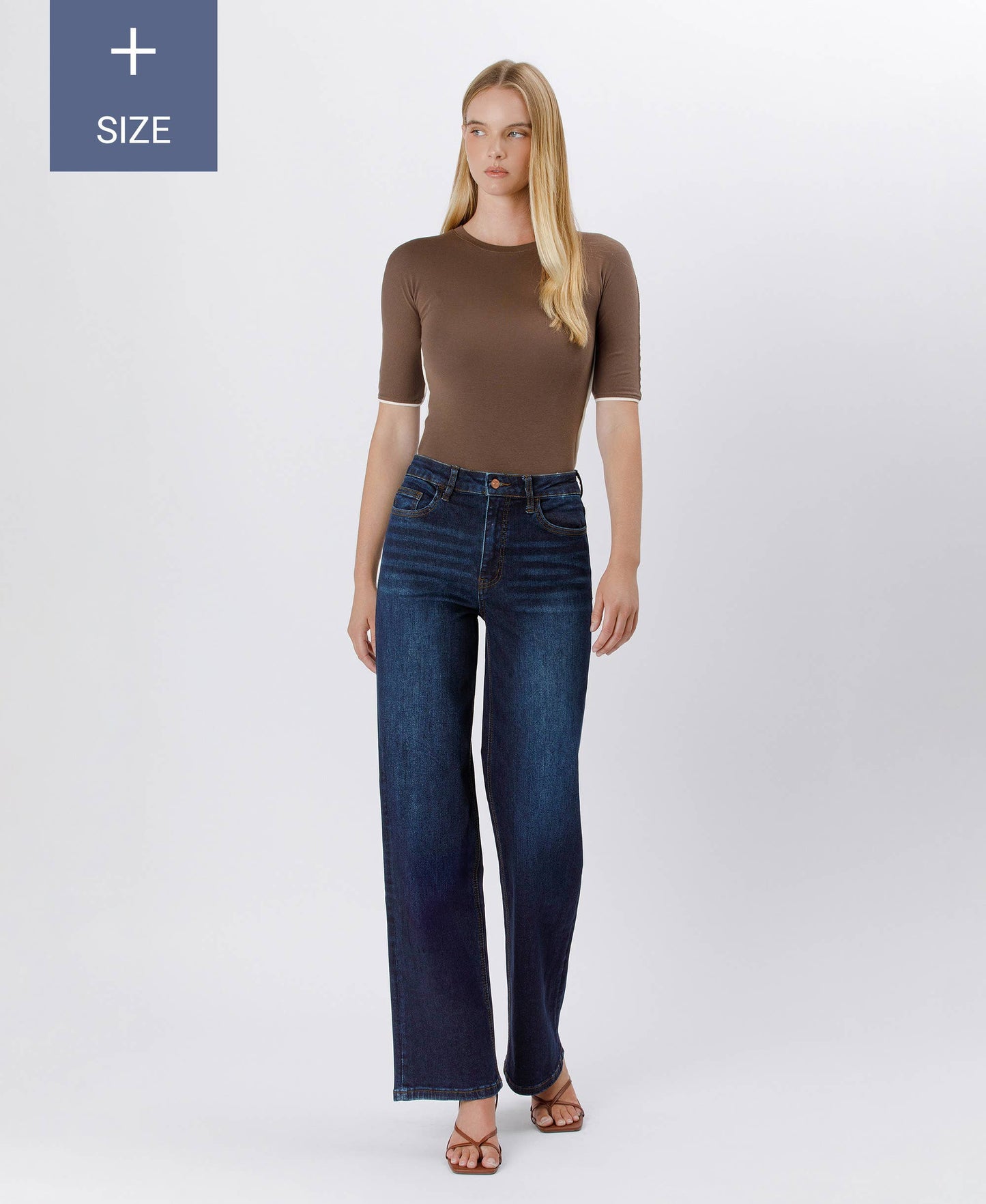 PLUS SIZE 90'S VINTAGE SUPER HIGH RISE LOOSE JEANS LV1207-P