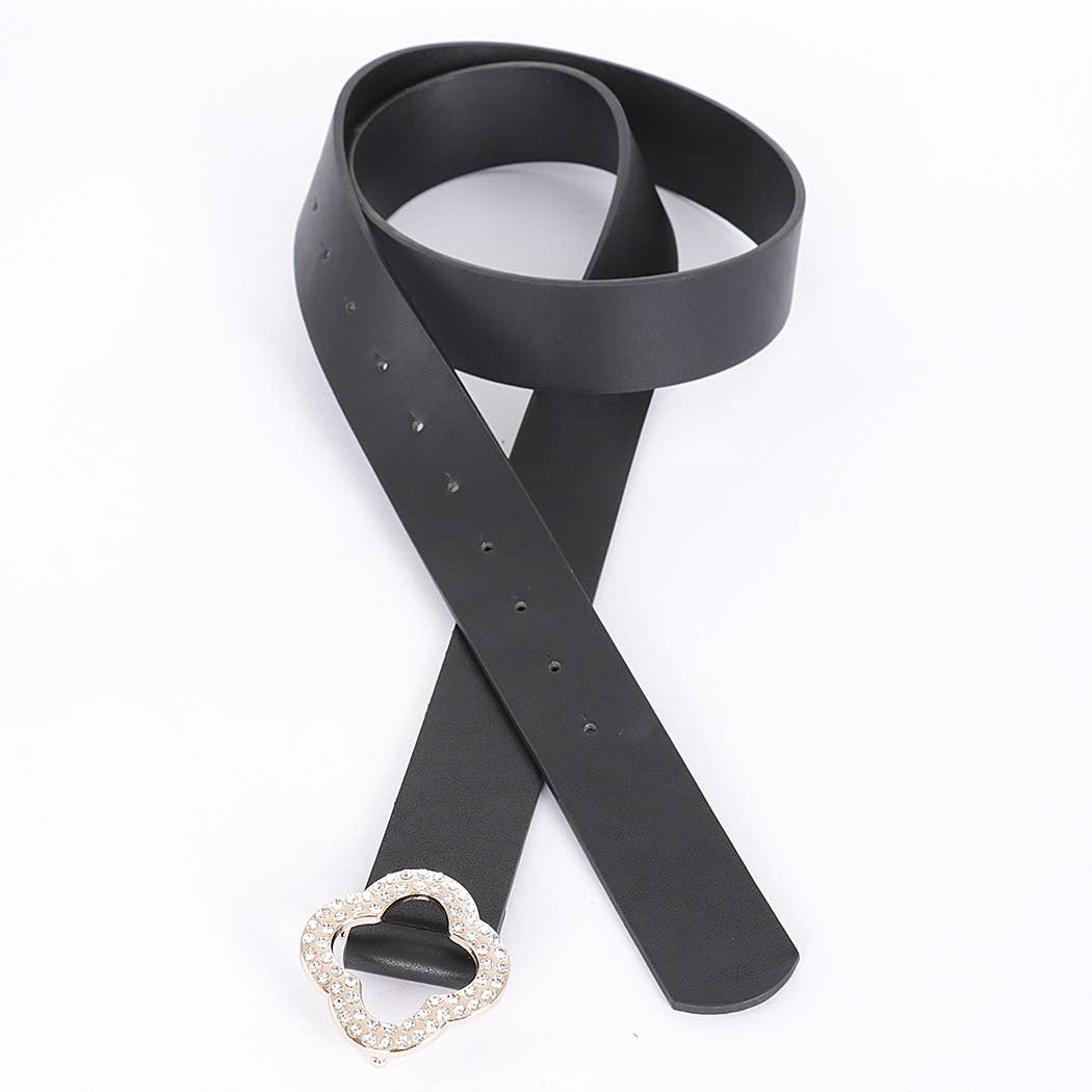 Faux Leather Metal Buckle Plus Belt