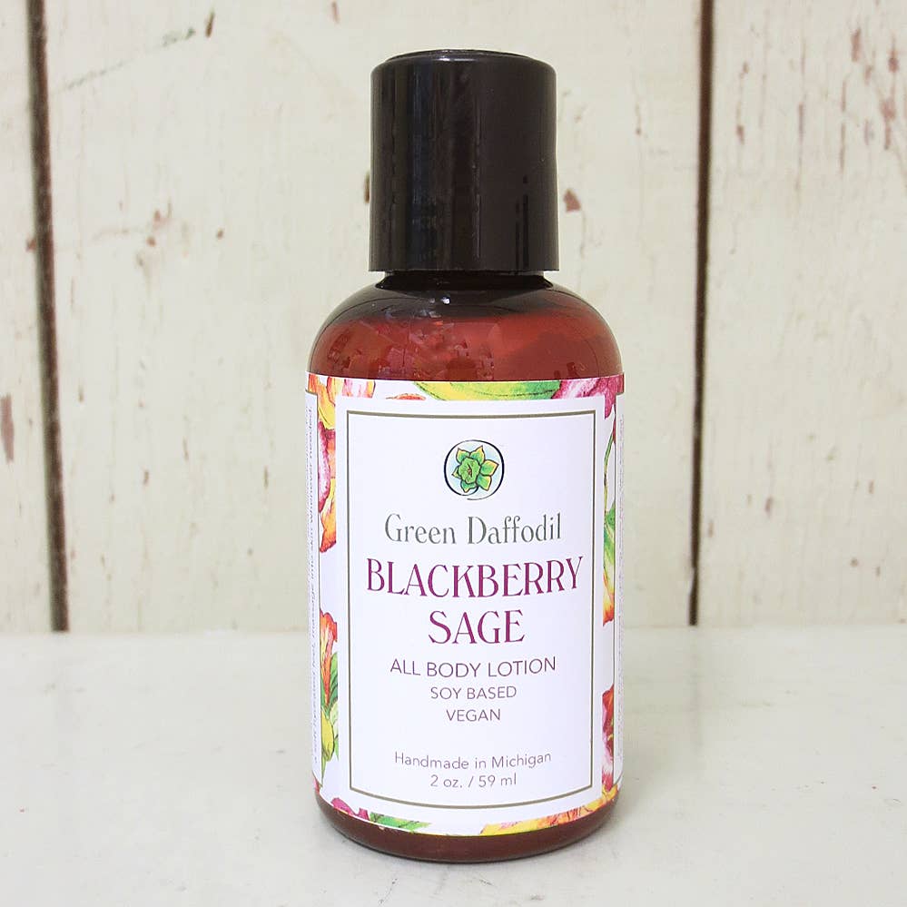 Blackberry Sage Mini Soy Lotion Bottle - Travel Size