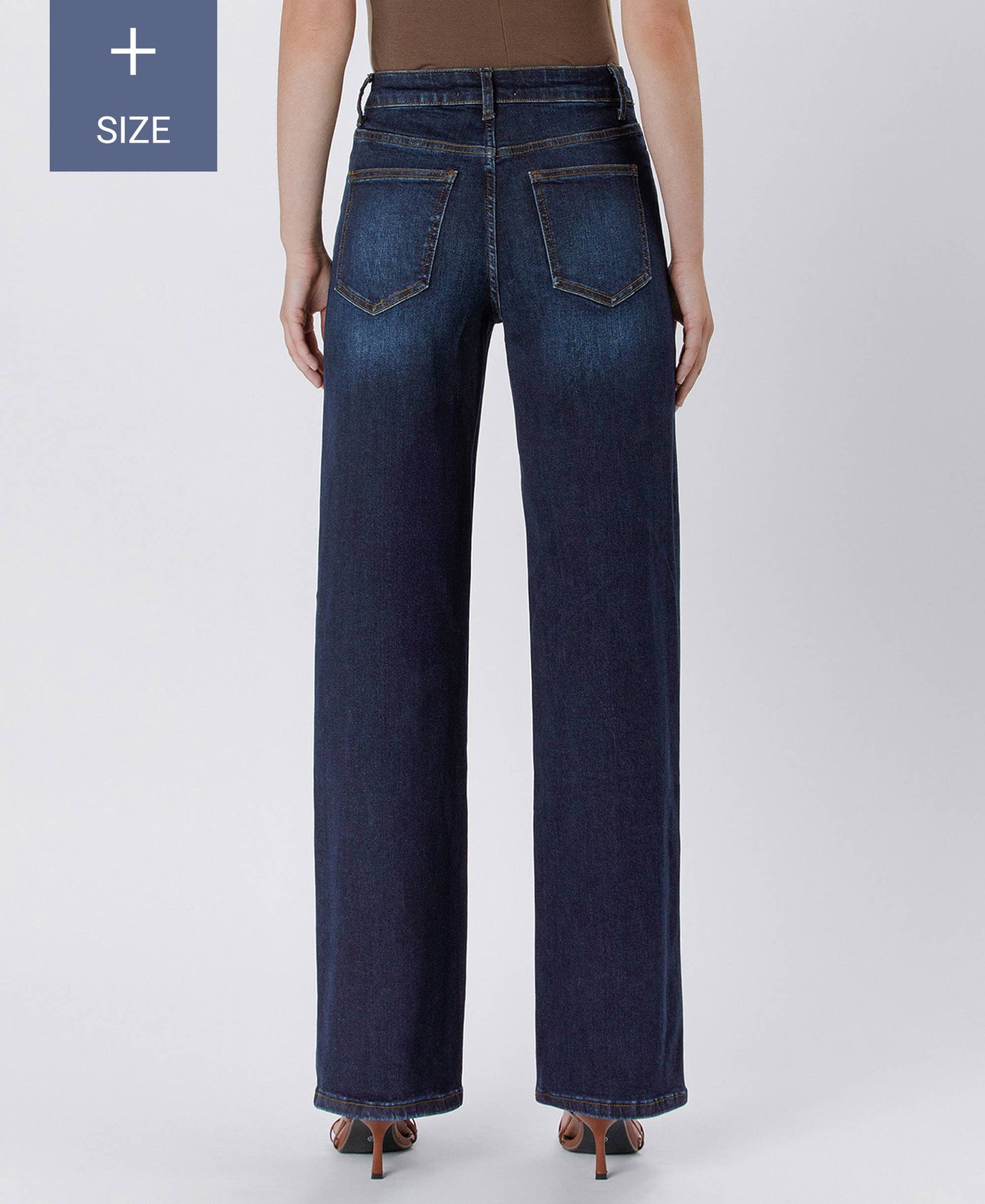 PLUS SIZE 90'S VINTAGE SUPER HIGH RISE LOOSE JEANS LV1207-P