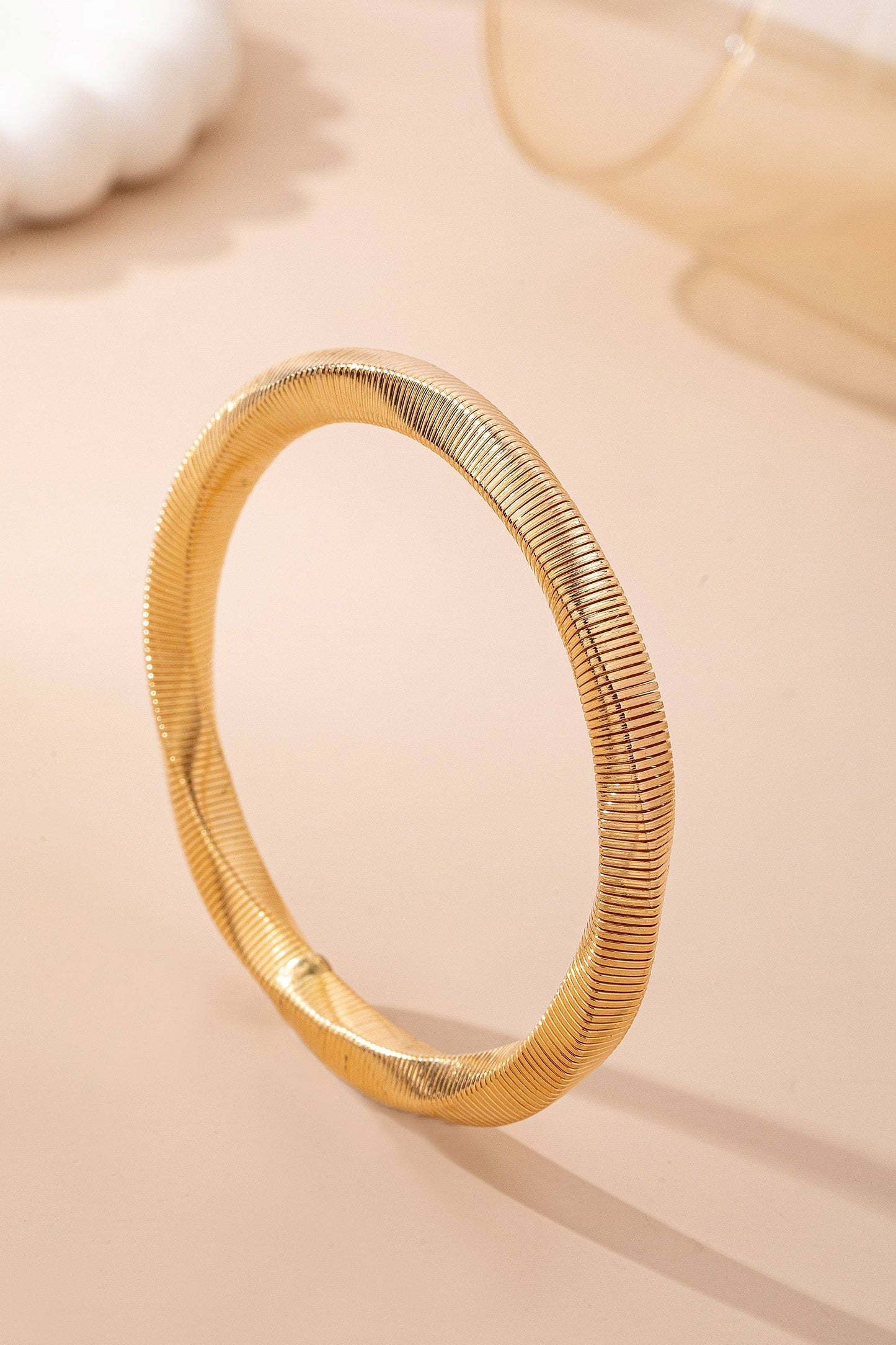 Gold-Tone Flexible Omega Chain Bangle | 80B1688