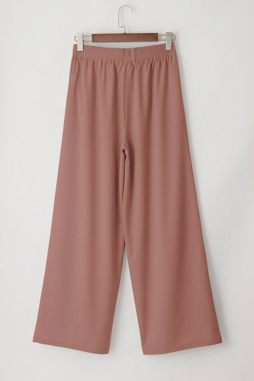 Solid Belted Wide Leg Summer Pants