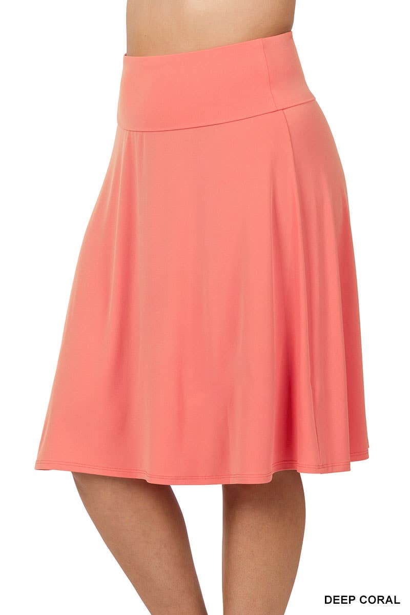 `.SI-21868 Plus ITY Flared Skirt