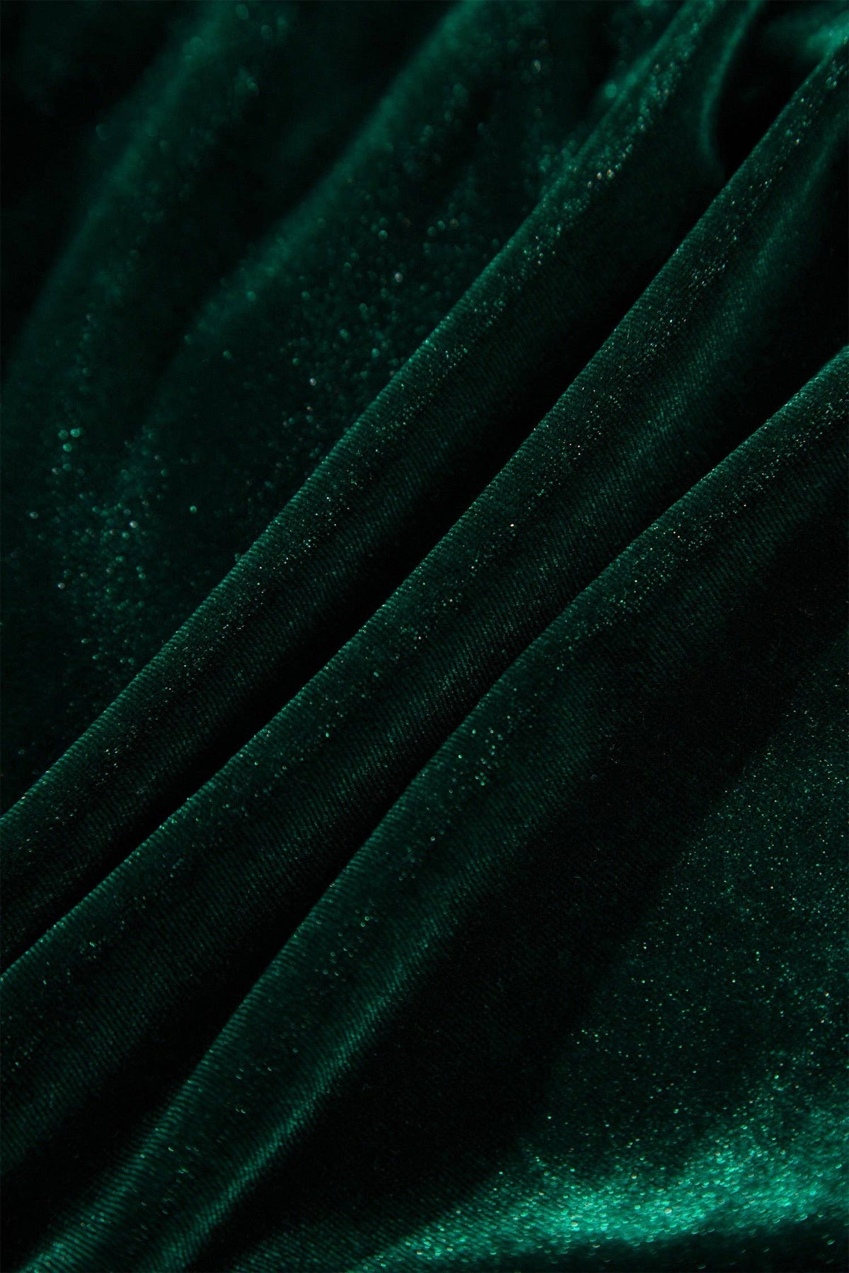 LALA LOO Plus Size Velvet Shirred Waist Tiered Maxi Dress