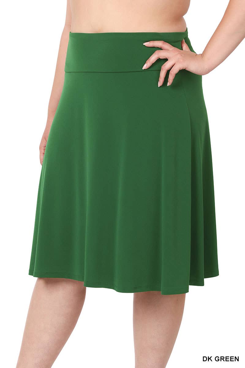 `.SI-21868 Plus ITY Flared Skirt