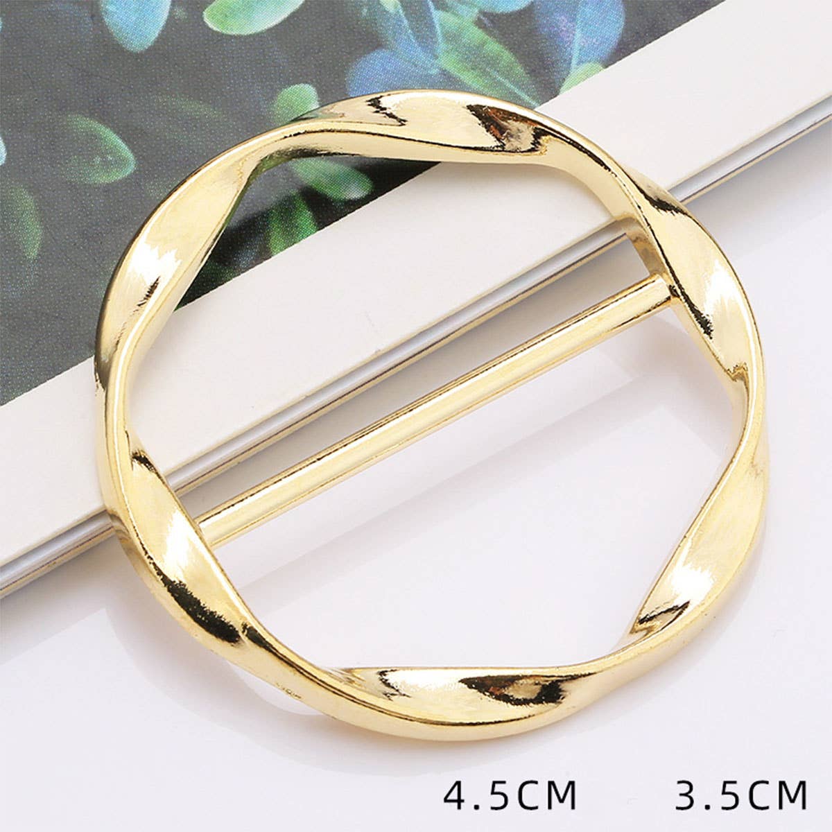 METAL RING SIMPLE SCARF RING WITH NO UPKEEP_CWMM2162