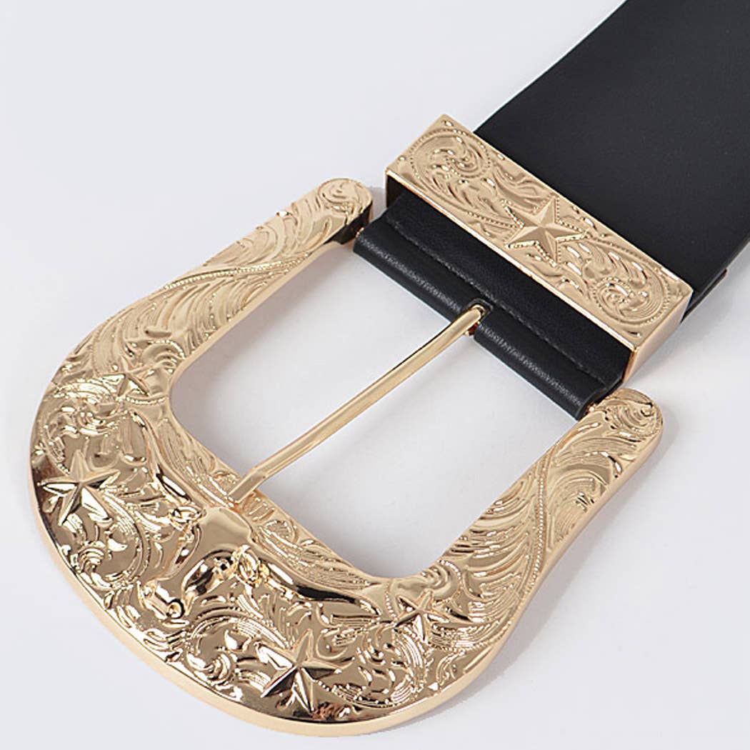 Oversized Buckle Plus Size Belt