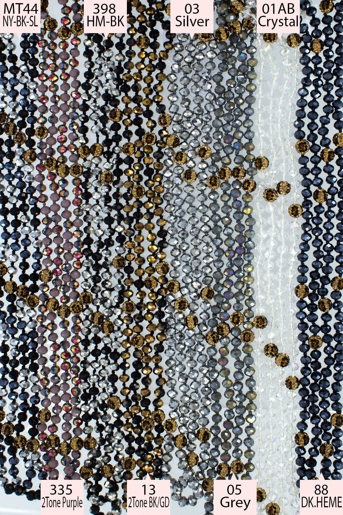 Bead and Leo Stone Ball Necklace