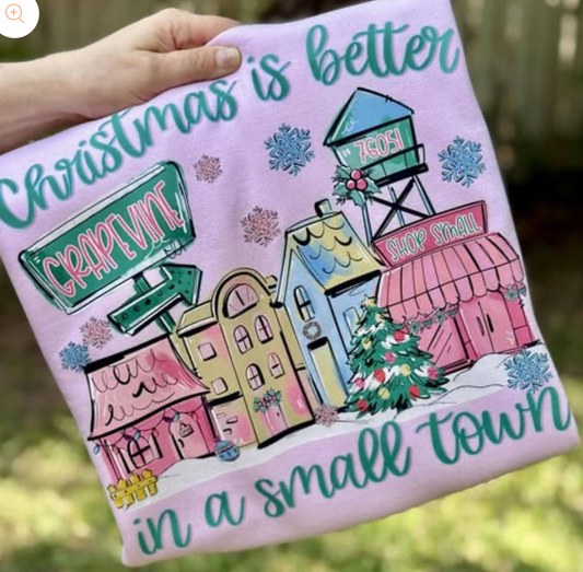 Christmas Small Town PINK CUSTOM