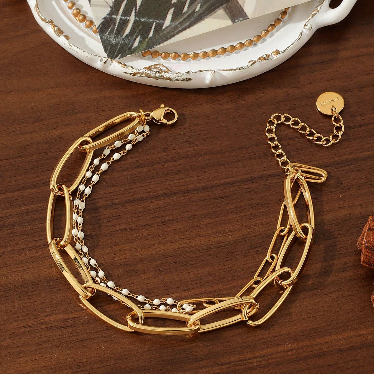 MULTI-LAYER VINTAGE CHAIN PEARL BRACELET_CWMM3722