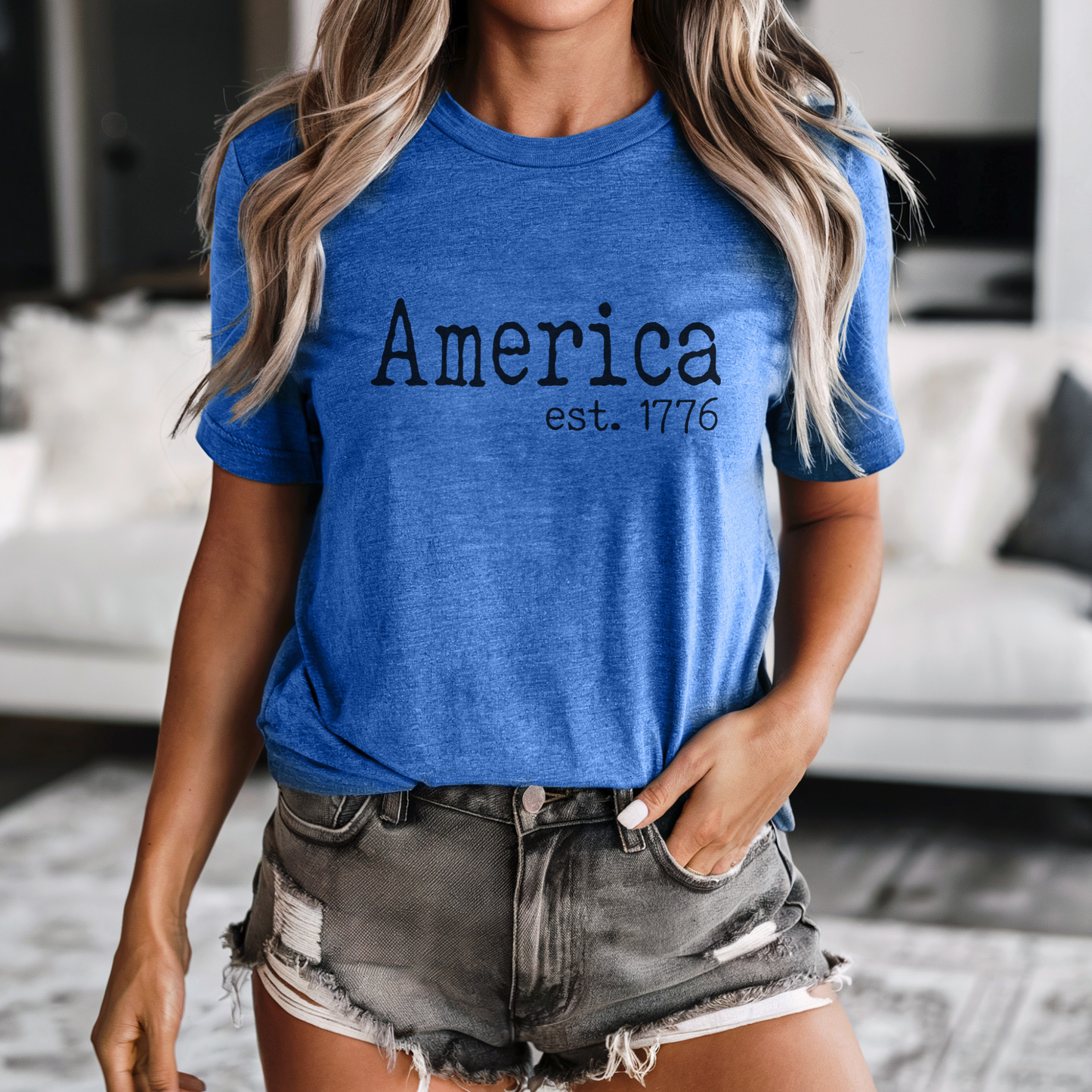 Typography America 1776 Graphic Tee | July 4th