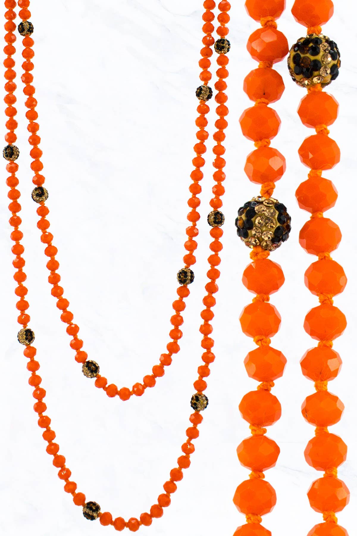 Bead and Leo Stone Ball Necklace