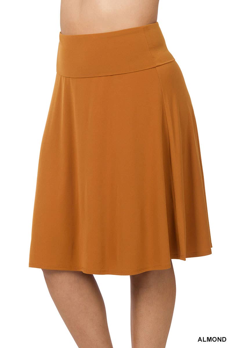 `.SI-21868 Plus ITY Flared Skirt