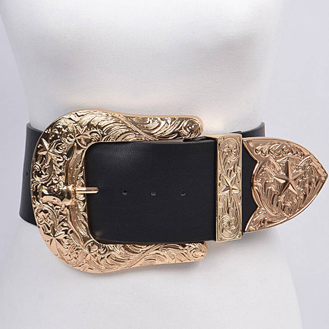 Oversized Buckle Plus Size Belt