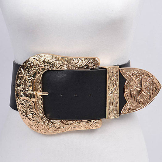 Oversized Buckle Plus Size Belt