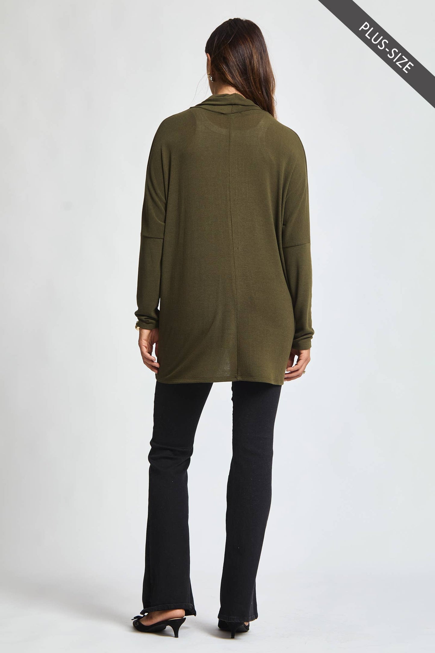 PLUS SIZE Soft Drape Hacci Wrap