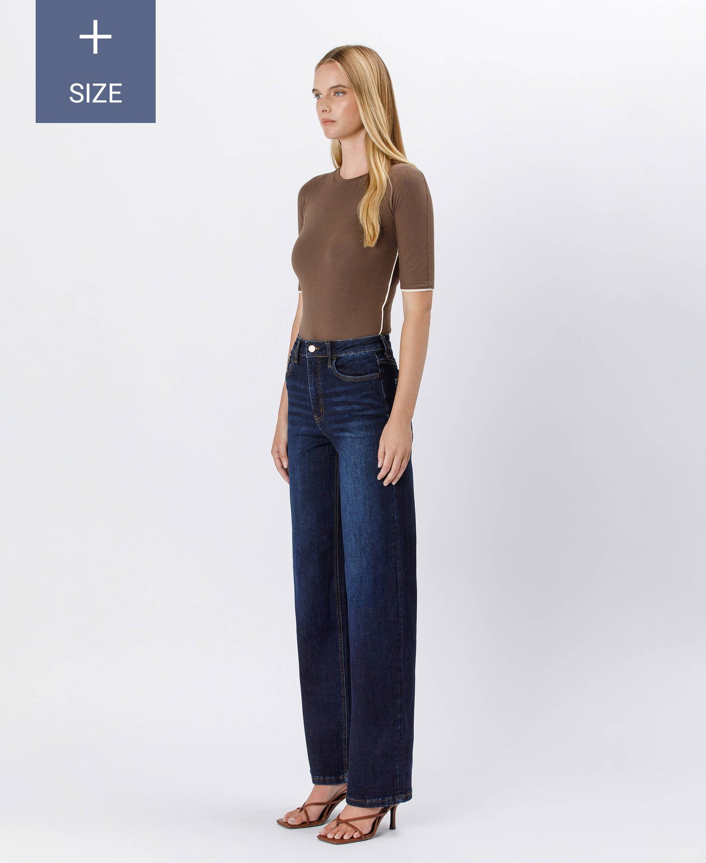 PLUS SIZE 90'S VINTAGE SUPER HIGH RISE LOOSE JEANS LV1207-P