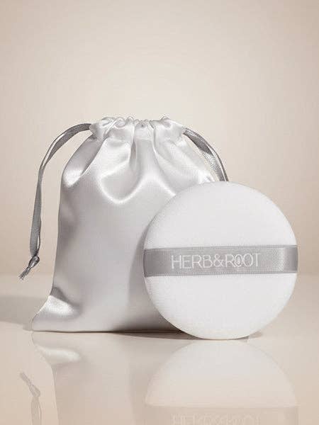 Powder Puff + Satin Storage Bag