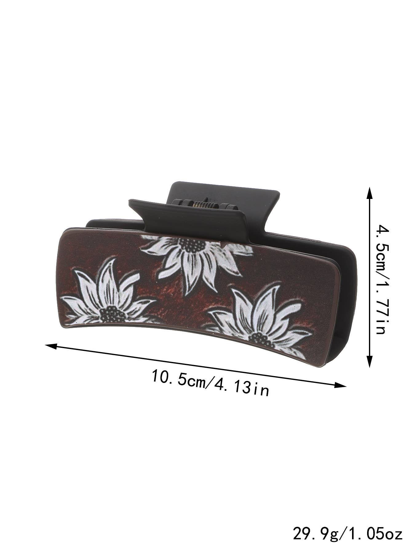 SUNFLOWER LEATHER LADIES WESTERN HAIR CLAW CLIPS_CWASC1618