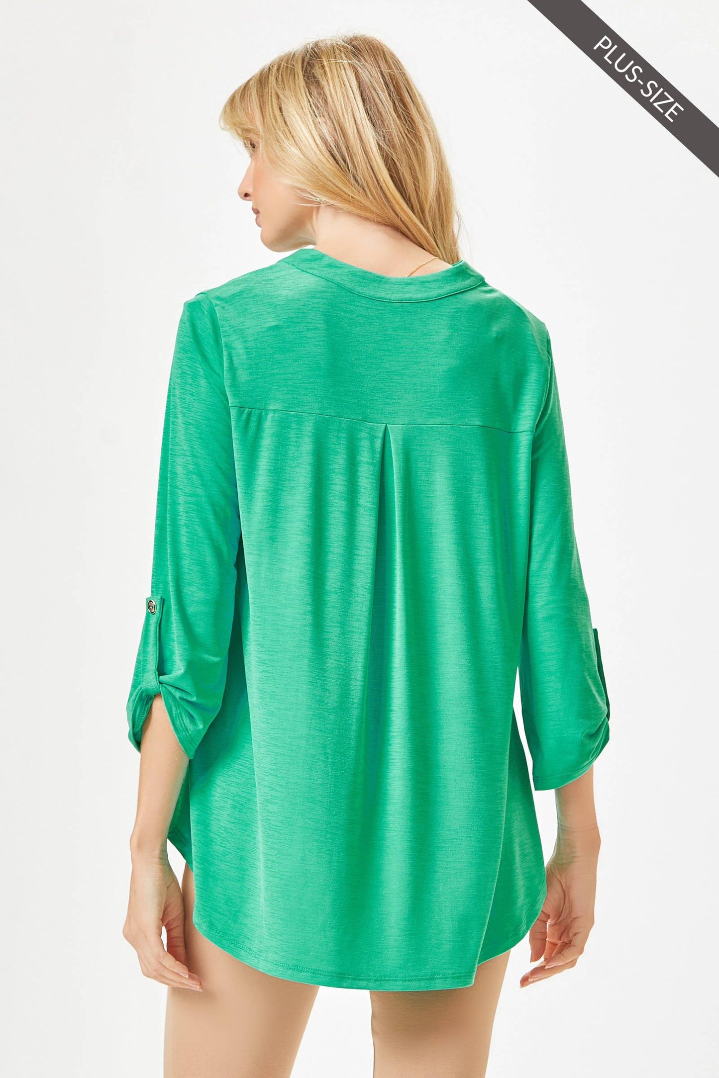 PLUS SIZE Lizzy 3/4 Wrinkle Free Top