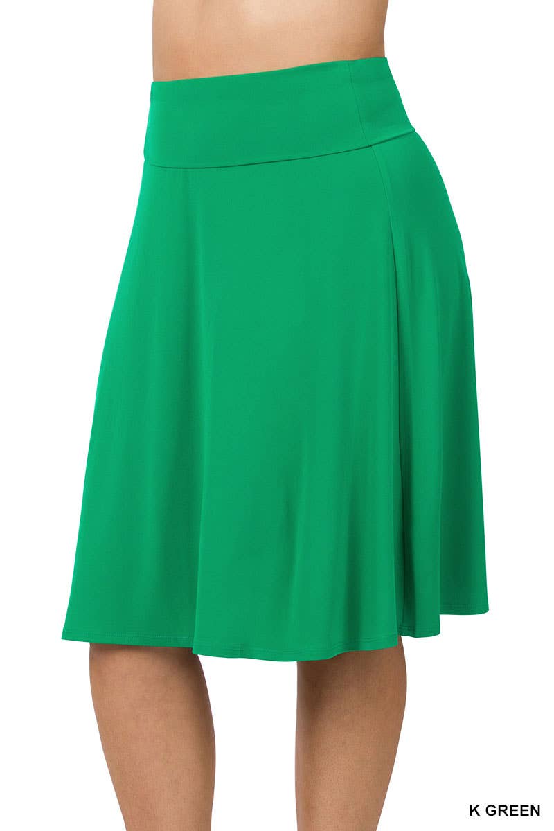 `.SI-21868 Plus ITY Flared Skirt