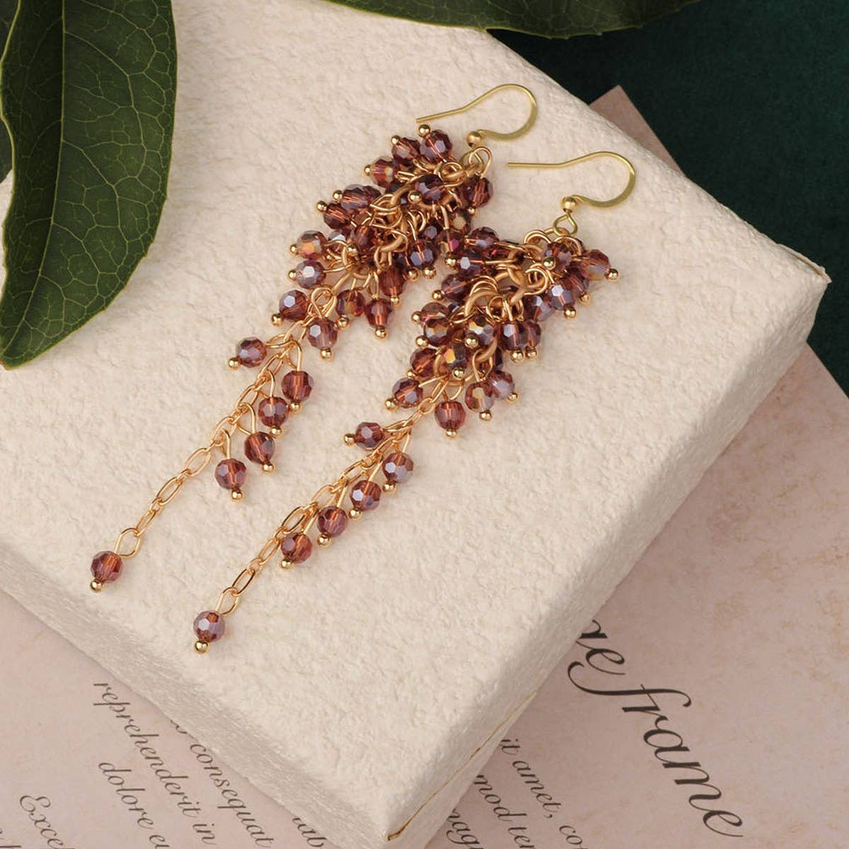 HIGH-GRADE NATURAL STONE WOVEN COLORFUL EARRINGS_CWAJE3983