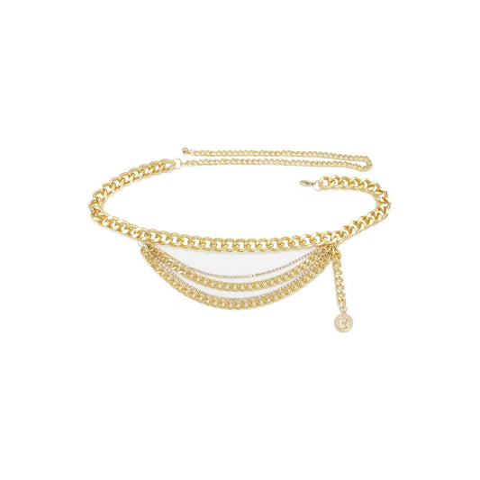 LAYERED CUBAN CHAIN BRACELET WITH RHINESTONES