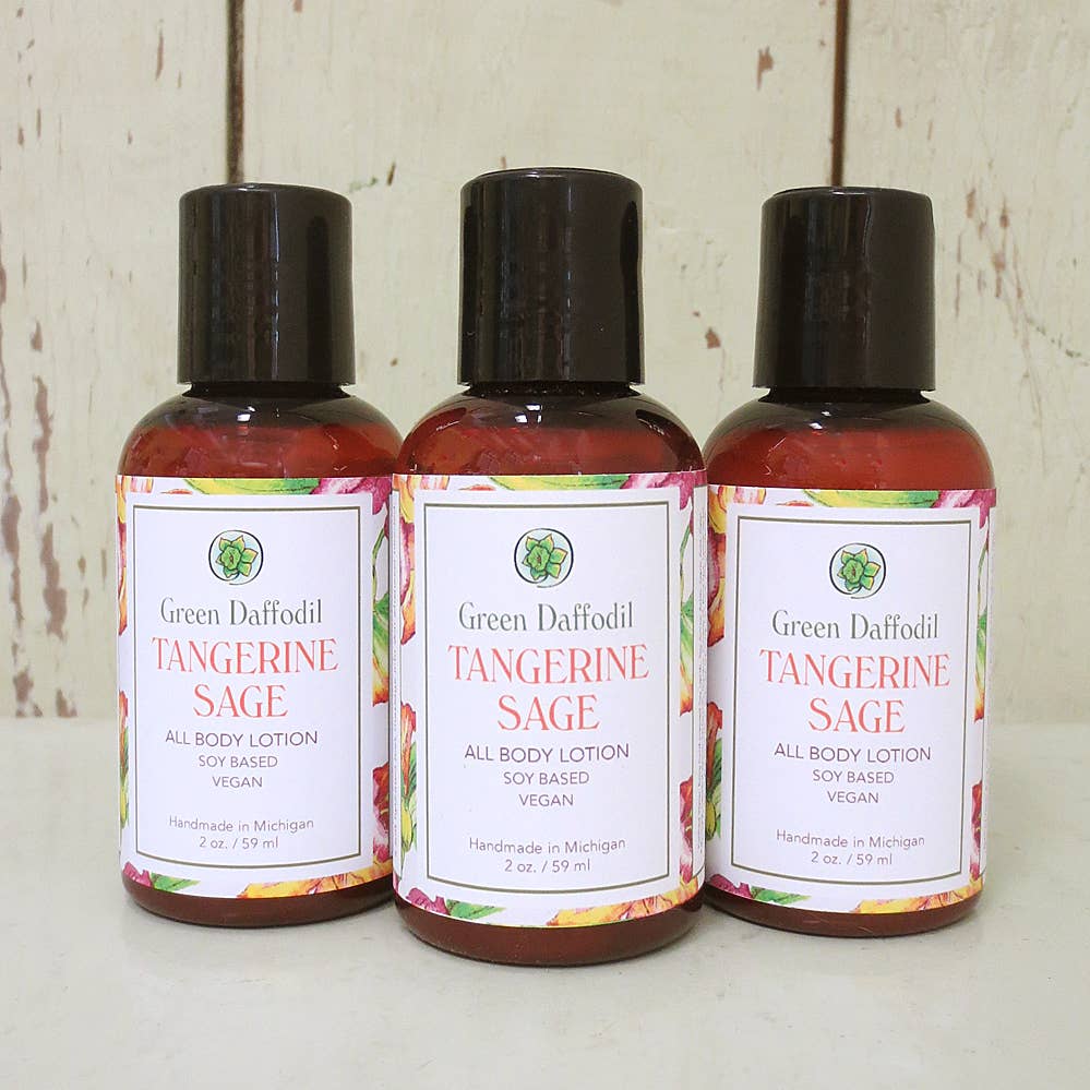 Tangerine Sage Mini Soy Lotion Bottle