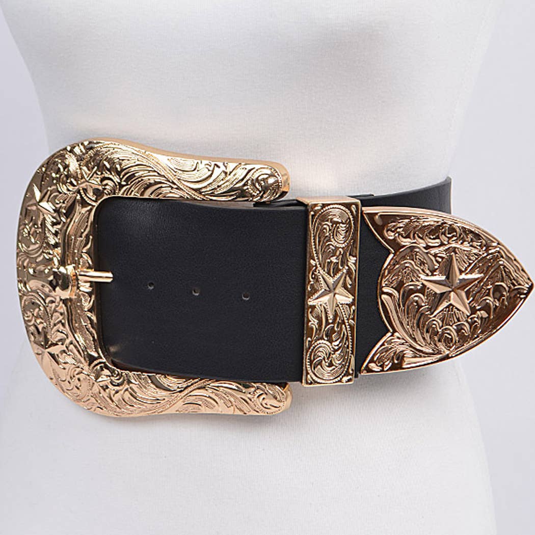 Oversized Buckle Plus Size Belt