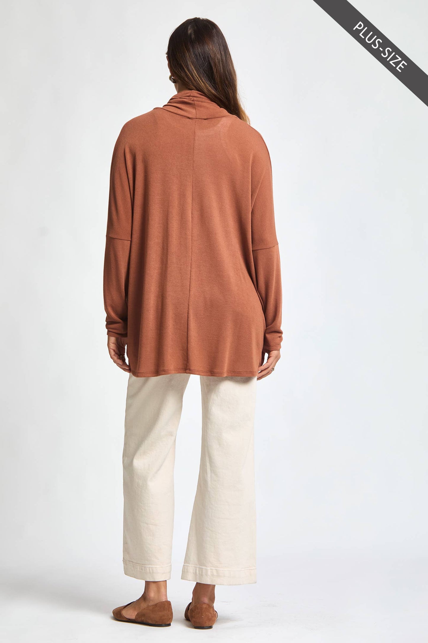 PLUS SIZE Soft Drape Hacci Wrap