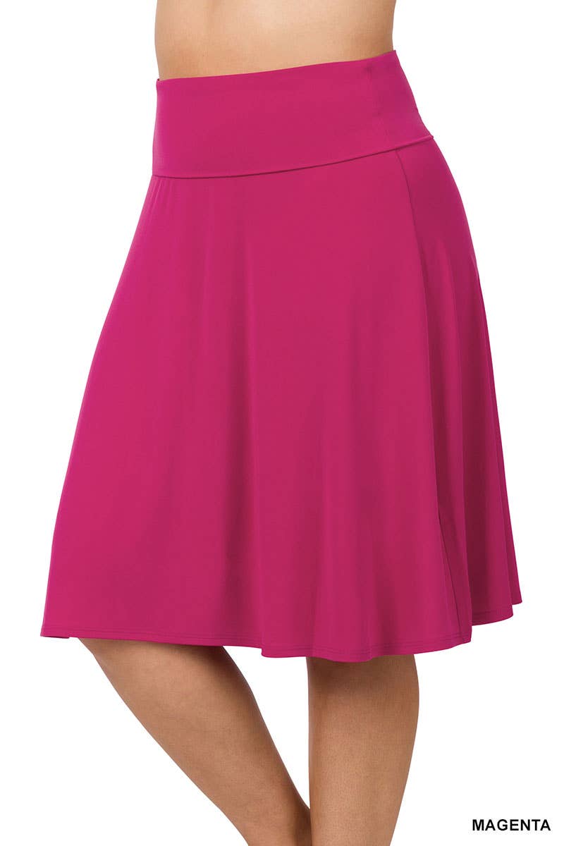 `.SI-21868 Plus ITY Flared Skirt