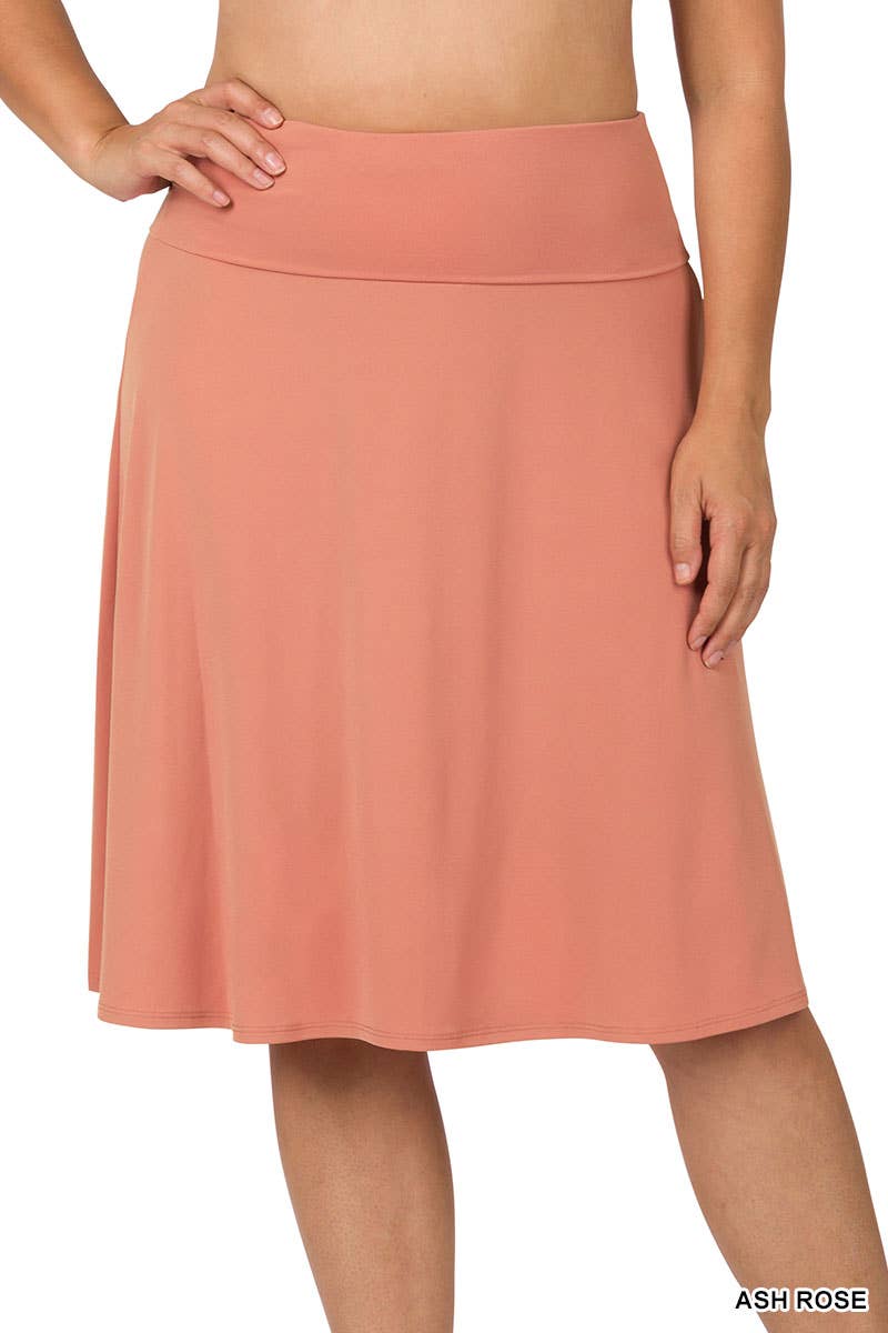 `.SI-21868 Plus ITY Flared Skirt