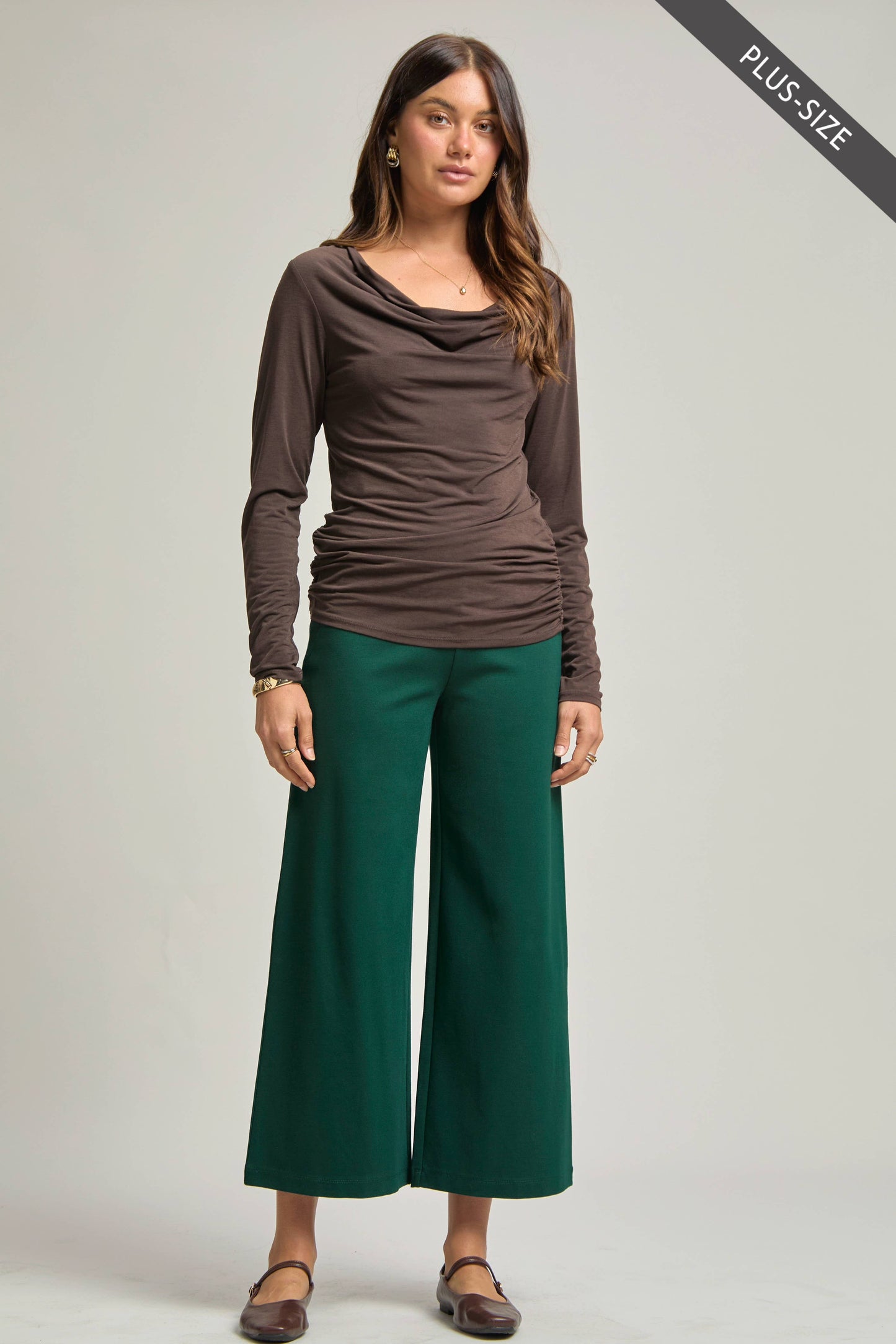 PLUS SIZE Signature Ruched Top CL-RUCHEDP