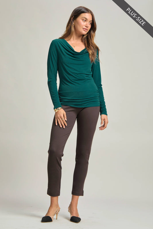 PLUS SIZE Signature Ruched Top CL-RUCHEDP