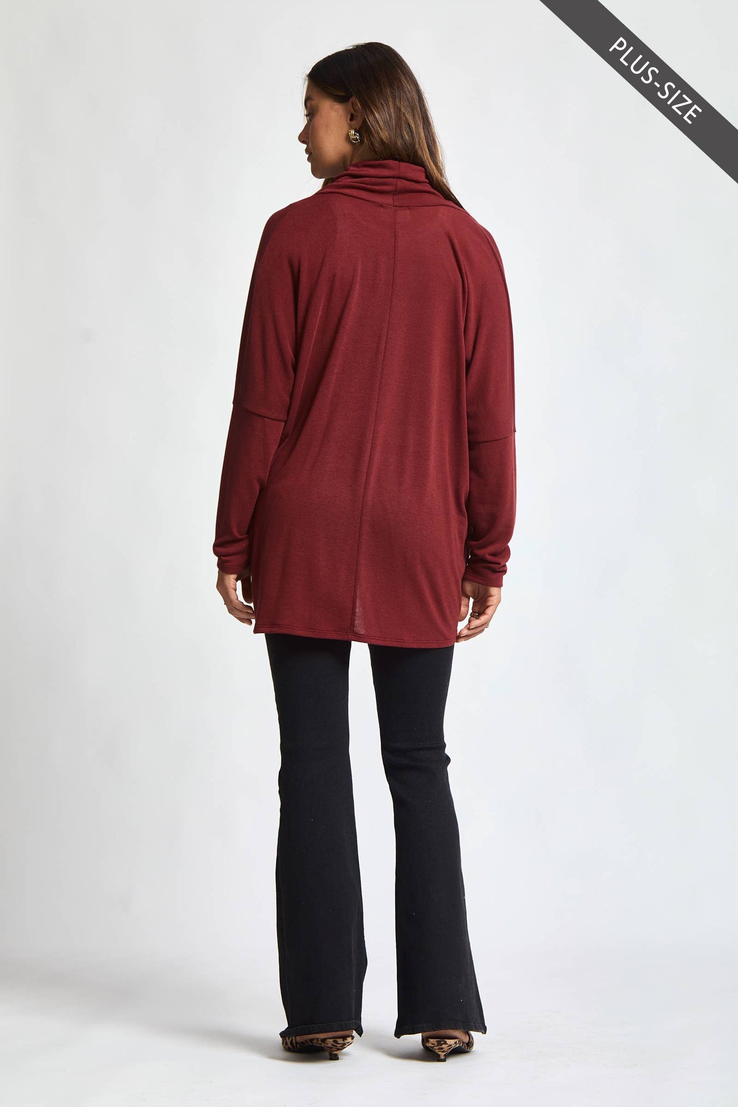 PLUS SIZE Soft Drape Hacci Wrap