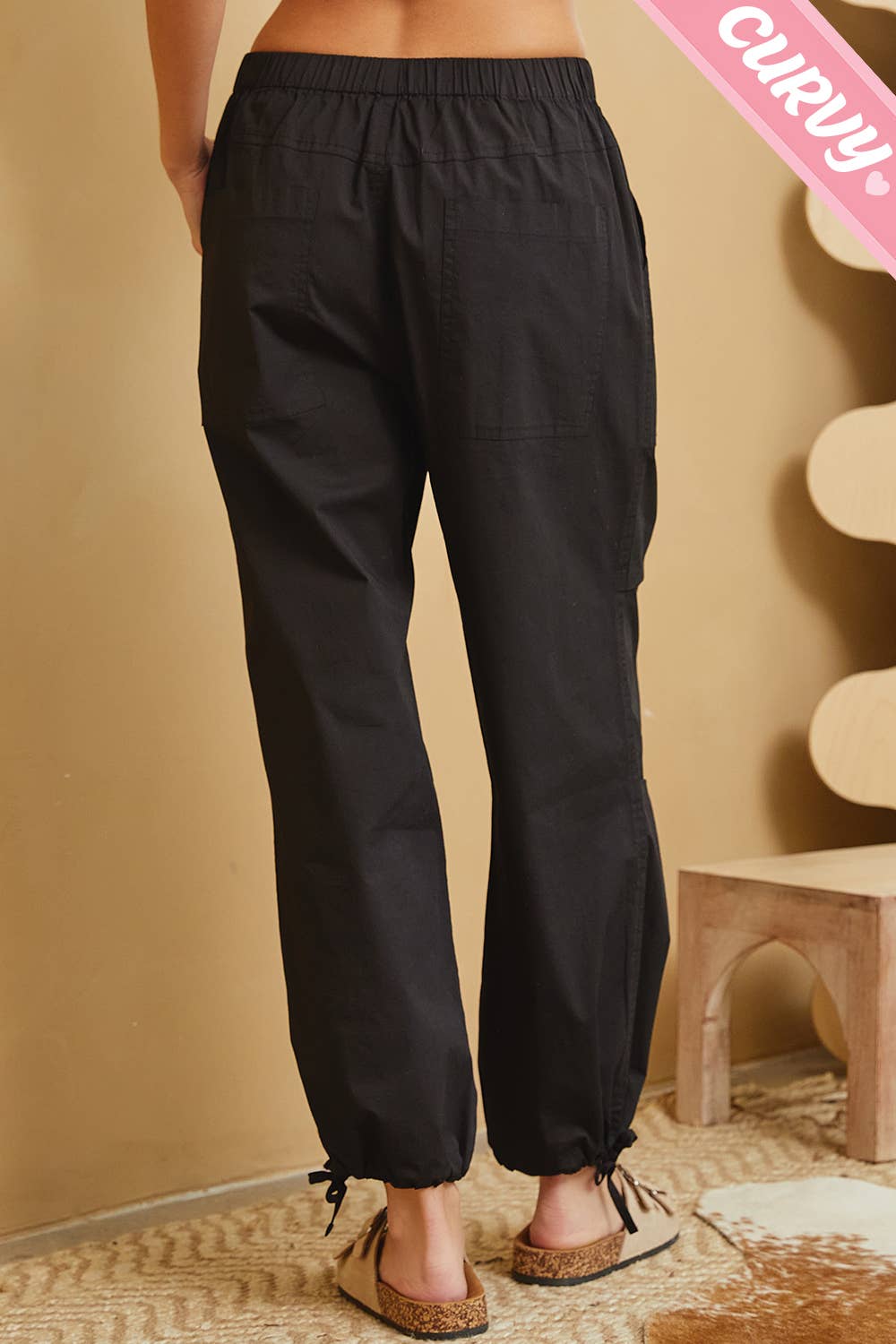 PLUS SIZE EVERY DAY CASUAL UTILITY PANTS