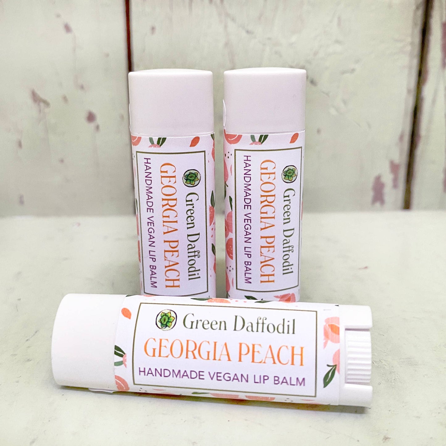 Georgia Peach Lip Balm - Fruity Flavor - Vegan
