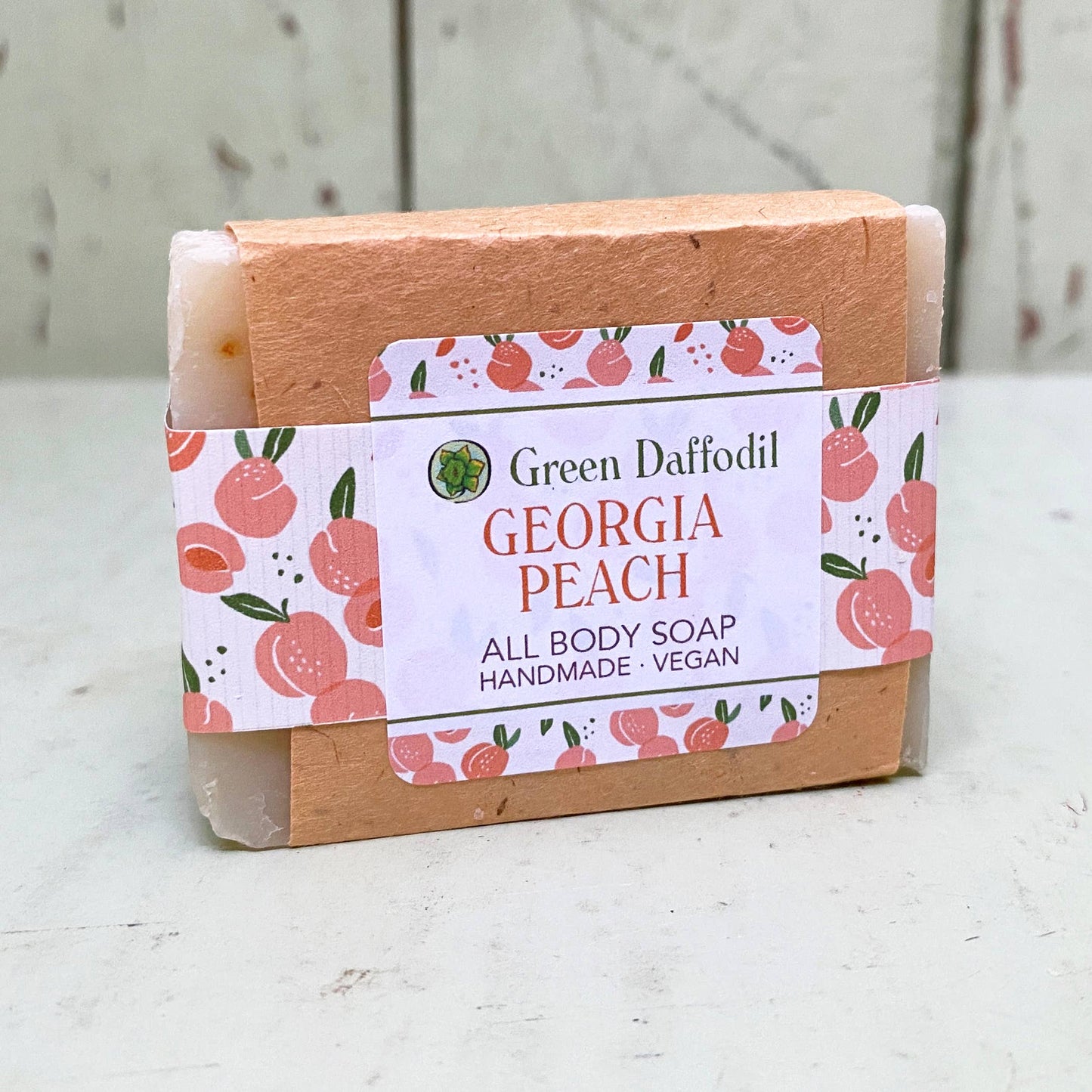 Georgia Peach Natural  Handmade Bar Soap