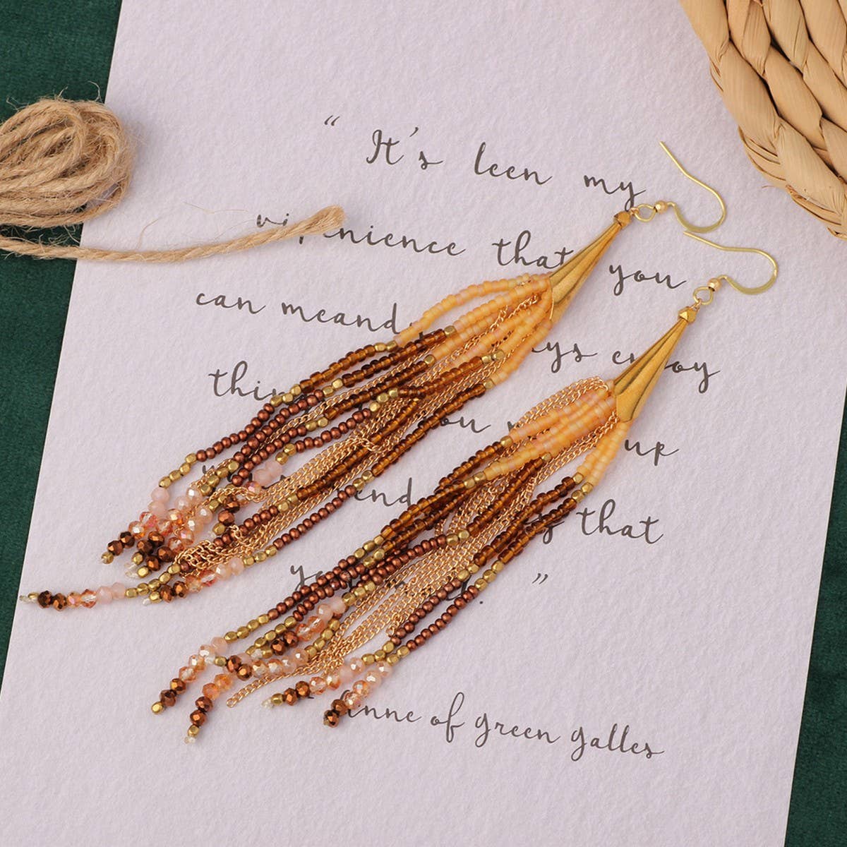 HIGH-GRADE NATURAL STONE WOVEN COLORFUL EARRINGS_CWAJE3983